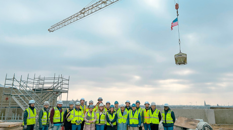 Turner Tops Out $55 Million Parking Garage for University of Illinois at Chicago