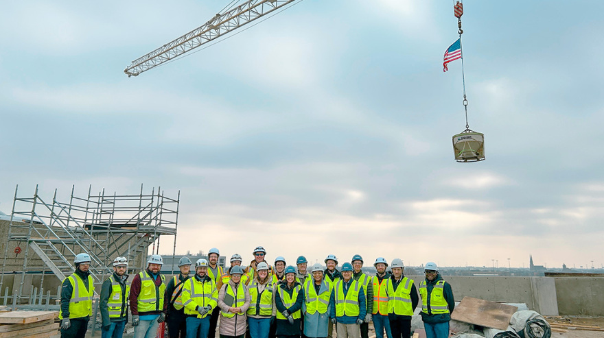 Turner Tops Out $55 Million Parking Garage for University of Illinois at Chicago