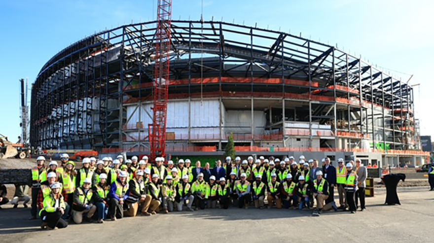 Celebrating the Topping Out of New Highmark Stadium, Future Home of the Buffalo Bills
