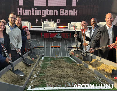 Haslam Sports Group, AECOM Hunt and Turner JV Break Ground on Huntington Bank Field