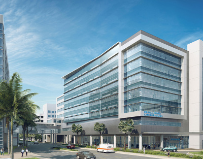 rendering of glass concrete building during sunny day.