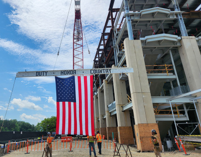 Turner Celebrates Topping Out of Michie Stadium Renovations at West Point