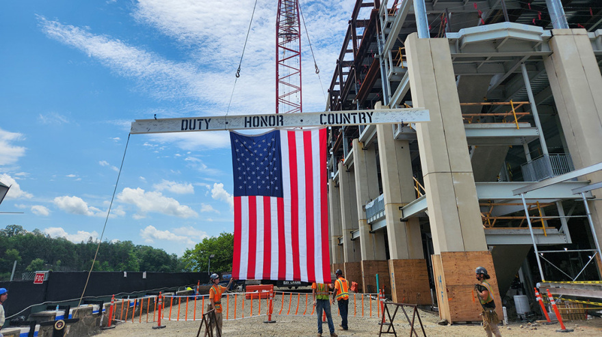 Turner Celebrates Topping Out of Michie Stadium Renovations at West Point