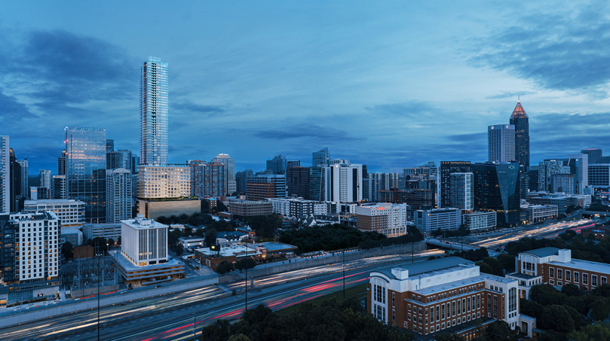 Rockefeller Group Celebrates Topping Out at 1072 West Peachtree in Midtown Atlanta 