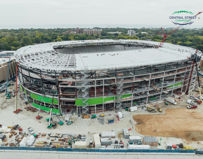 Northwestern and Turner-Walsh Joint Venture Celebrate Topping Out of Ryan Field