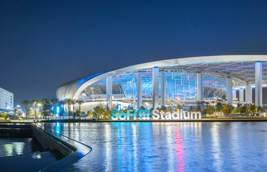 The world's largest cable net roof structure, Infinity Screen and more