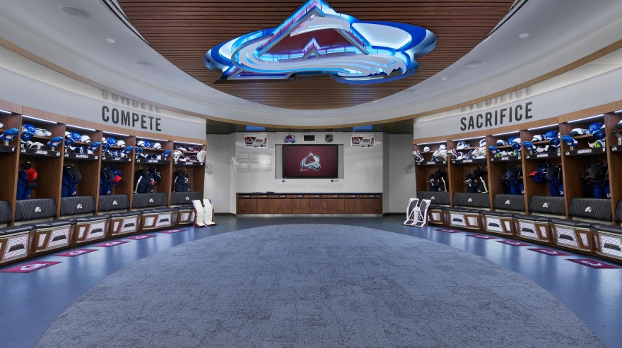 Colorado Avalanche NHL Locker Room Renovation at Ball Arena