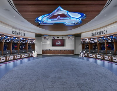 Colorado Avalanche NHL Locker Room Renovation at Ball Arena