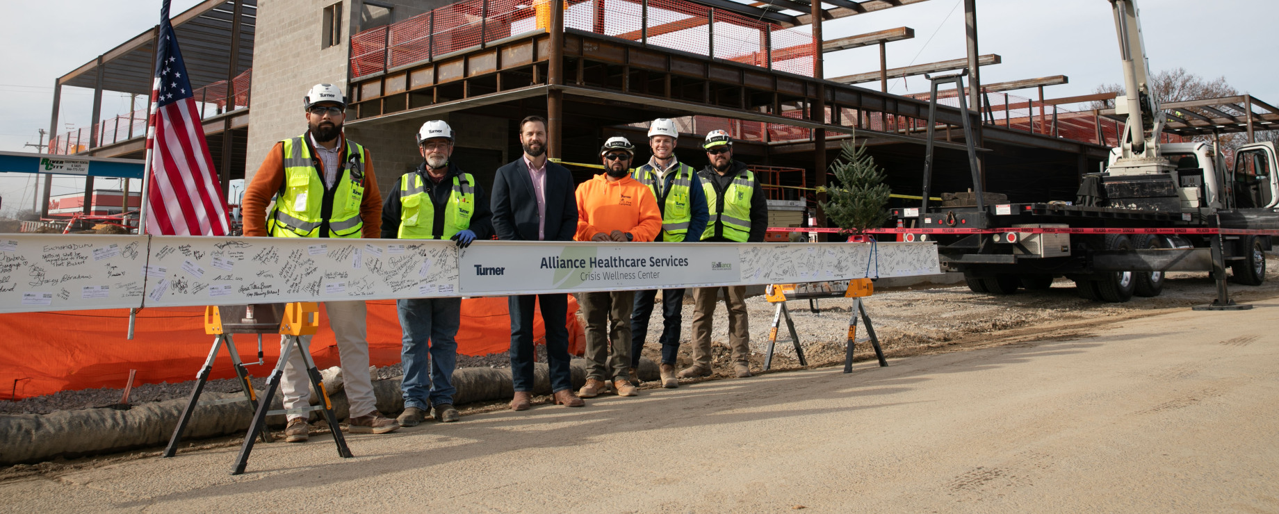 Celebrating milestones: Turner and Alliance Healthcare Services topping out ceremony