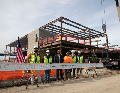 Celebrating milestones: Turner and Alliance Healthcare Services topping out ceremony