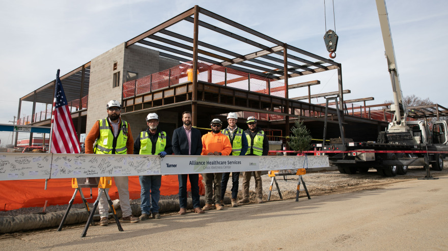 Celebrating milestones: Turner and Alliance Healthcare Services topping out ceremony