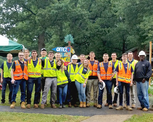 Interns from Turner’s Somerset office volunteer at Camp Jotoni