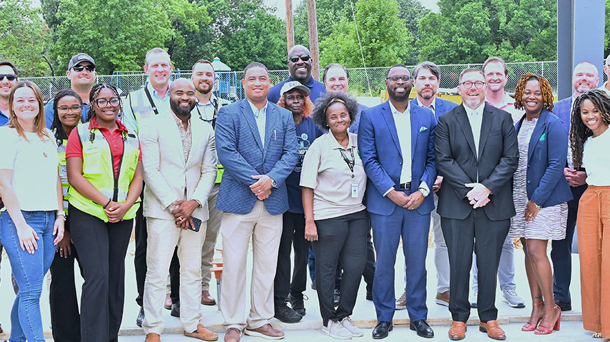 Turner Celebrates Topping Out for Lester Community Center in Binghampton