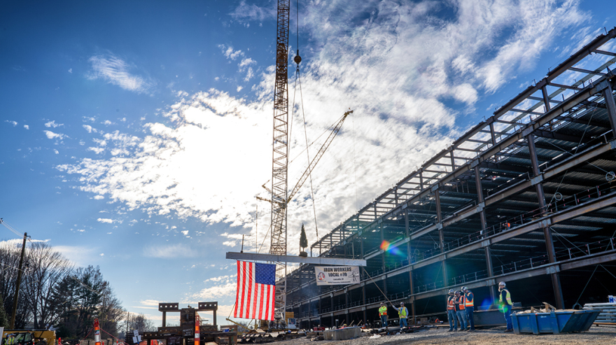 Turner and JV Partner Walsh Construction Top Out $900 Million Hospital Project