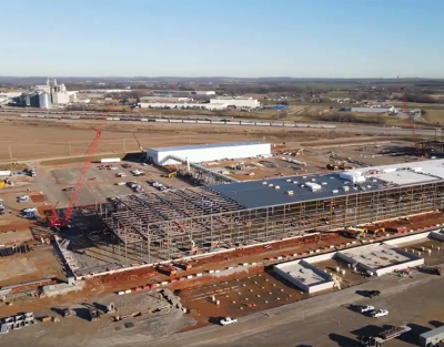 Turner Kokosing Industrial Team Tops Out Ascend Elements Sustainable Battery Manufacturing Facility