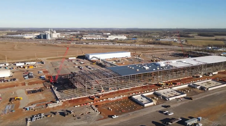 Turner Kokosing Industrial Team Tops Out Ascend Elements Sustainable Battery Manufacturing Facility