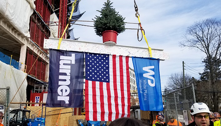 Topping Out at White Plains Hospital