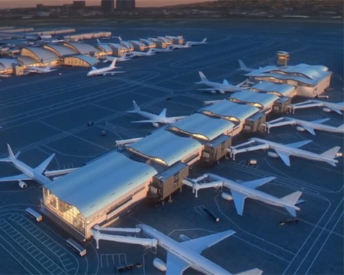 Turner-PCL joint venture team managing LAX project recently celebrates breaking ground