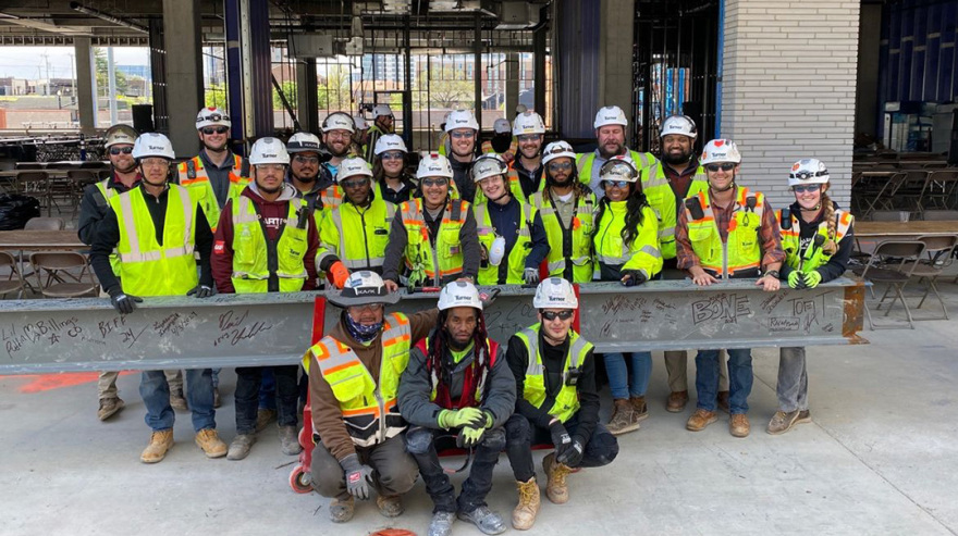 Turner Celebrates Topping Out of Peabody Union
